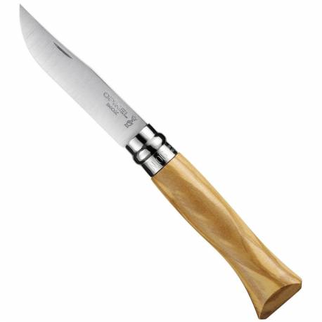 Cutit OPINEL Nr 06, inox, maner din lemn de maslin