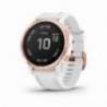 Ceas Garmin Fenix 6S Pro Rose Gold, bratara alba, 42mm