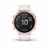 Ceas Garmin Fenix 6S Pro Rose Gold, bratara alba, 42mm