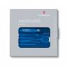 Card multifunctional VICTORINOX Swiss Card, albastru transparent, 8 functii