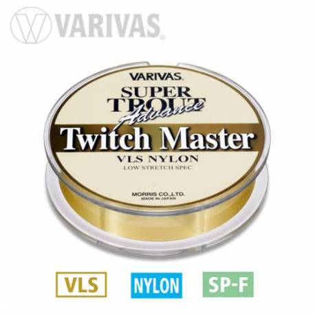 Fir monofilament Varivas Super Trout Twich Master, 100m, 0.128mm, 3lb, Gold