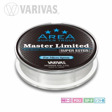 Fir monofilament VARIVAS SUPER TROUT AREA MASTER SUPER ESTER, 150m, 0.09mm, 1.4lb