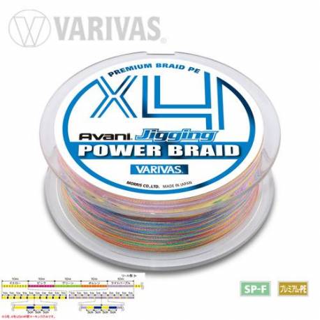 Fir textil VARIVAS AVANI JIGGING POWER BRAID PE X4, 200m, 40mm, 56lb