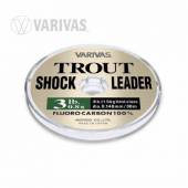 Fir Fluocarbon VARIVAS Trout Shockleader, Transparent, 30m, 0.12mm, 0.9kg