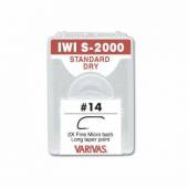 Carlige fly Varivas IWIS-2000 2X Fine, Nr.12, micro barb, Negru