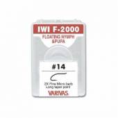 Carlige fly Varivas IWIF-2000 2X Fine, Nr.16, micro barb, Negru