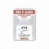 Carlige fly Varivas IWIF-2000 2X Fine, Nr.16, micro barb, Negru