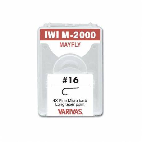 Carlige fly Varivas IWIM-2000 4X Fine, Nr.14, micro barb, Maro