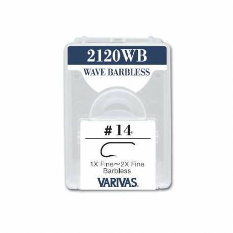 Carlige musca Varivas Fly 2120WB 1X-2X Fine, fara barbeta, maro, Nr.12, 30 buc/cutie