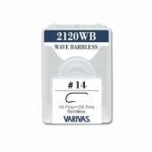 Carlige musca Varivas Fly 2120WB 1X-2X Fine, fara barbeta, maro, Nr.14, 30 buc/cutie