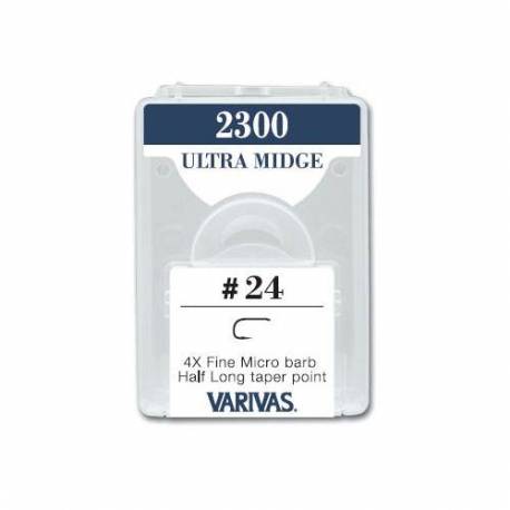 Carlige musca Varivas Fly 2300 Ultra Midge 4X Fine micro barb, Bronz, Nr.26, 30 buc/cutie