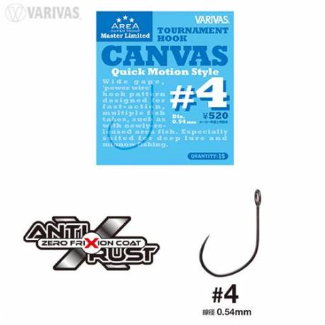 Carlige Varivas Super Trout Area Tournament Canvas, Quick Motion Style, Nr.4, 15buc/plic