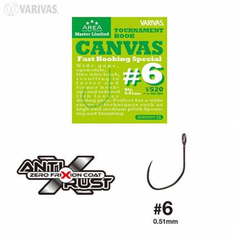 Carlige Varivas Super Trout Area Tournament Canvas, Fast Hooking Special, Nr.6, 15buc/plic