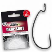 Carlige Carp Zoom Predator-Z Drop Shot, Black Nickel, Nr. 3/0, 5 buc/plic