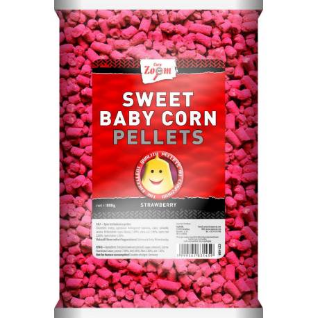 Pelete CARP ZOOM Sweet baby Corn, 800g, Strawbery