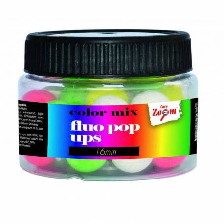 Pop up CARP ZOOM Fluo, 16mm, 50g, Color Mix