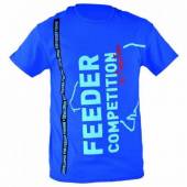 Tricou CARP ZOOM Feeder Competition, albastru, pentru pescuit, marimea L