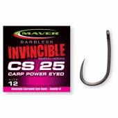 Carlige Maver Invincible CS25 Carp Power Eyed, Nr.18, 10 buc/plic