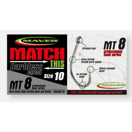 Carlige Maver Match This MT8 fara barbeta, Nr.12, 10 buc/plic