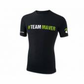 Tricou MAVER Team, negru, pentru pescuit, marimea XXXL