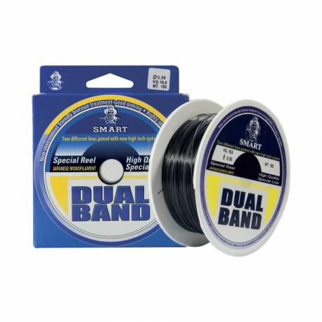 Fir Monofilament MAVER Dual Band, Gri/Negru, 600m, 0.20mm, 5.7kg