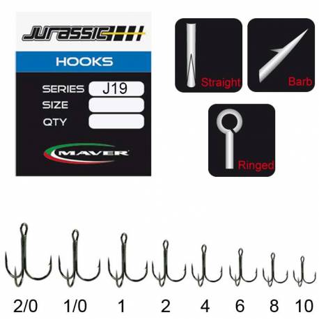 Ancore Maver Jurassic J19, Nr.1/0, 6 buc./plic