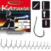 Carlige crap Maver Katana 1215, Negru, Nr. 2, 20 buc/plic