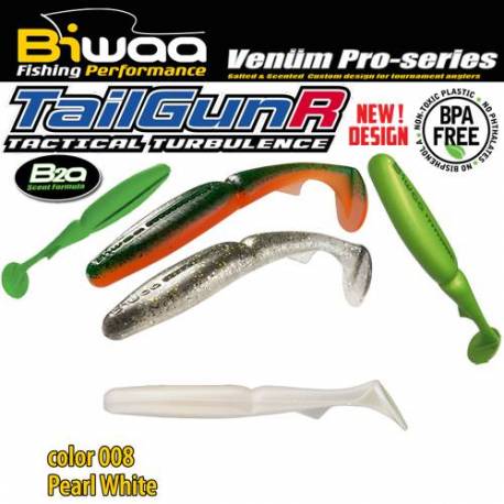 Shad BIWAA TAILGUNR SWIMBAIT 2.5, 6.5cm, 008 Pearl White