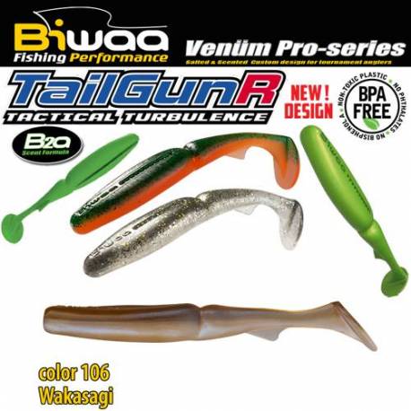 Shad BIWAA TAILGUNR SWIMBAIT 2.5, 6.5cm, 106 Wakasagi