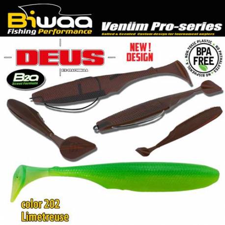 Shad BIWAA DEUS 4, 10cm, 202 Limetreuse