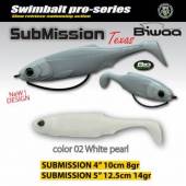 Shad Biwaa Submission 5", 13cm, Culoare 02 Pearl White
