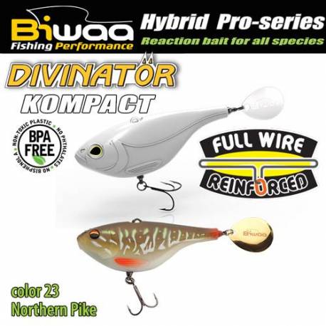 Spinnertail BIWAA DIVINATOR KOMPACT 90, 9cm, 55g, 23 Northern Pike