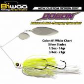 Spinnerbait BIWAA DOGON, 14g, 01 White Chart-Silver Blades