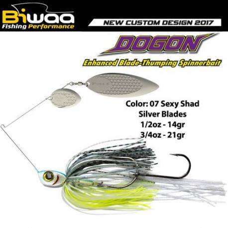 Spinnerbait BIWAA DOGON, 14g, 07 Sexy Shad-Silver Blades