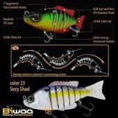 Vobler SWIMBAIT BIWAA SEVEN SECTION S6, 15cm, 60g, 23 Sexy Shad