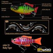 Vobler SWIMBAIT BIWAA SEVEN SECTION S6, 15cm, 60g, 35 Ruby Tiger