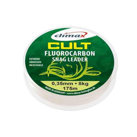 Fir fluorocarbon CLIMAX CULT CARP FLUOROCARBON SNAG LEADER, transparent, 50m, 0.50mm, 30lb