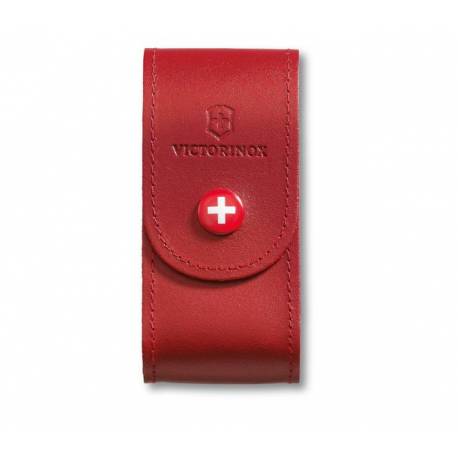 Teaca pentru briceag VICTORINOX 4.0521.1, piele, rosie