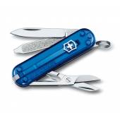 Briceag multifunctional VICTORINOX 0.6223.T2 Classic, albastru transparent, 7 functii