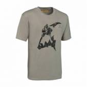 Tricou VERNEY-CARRON Totem Sanglier, beige, pentru vanatoare, marimea 3XL