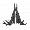 Unealta multifunctionala Leatherman WAVE Plus Black, teaca Molle black, 18 functii