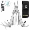 Unealta multifunctionala LEATHERMAN WAVE Plus Silver, teaca nylon black, 18 functii