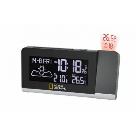 Statie meteo cu proiector National Geographic 9070400, termometru, alarma