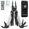 Unealta multifunctionala Leatherman SURGE Black&Silver, teaca nylon black, 21 functii