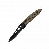 Briceag multifunctional Leatherman SKELETOOL KBx, Coyote Tan, lama 6.6cm