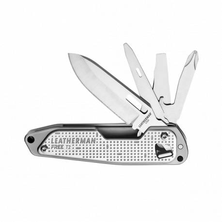 Unealta multifunctionala Leatherman FREE T2, argintiu, teaca nylon, 8 functii