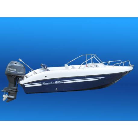 Barca fibra Romcraft-470 Sport, 5 persoane, 4.74m