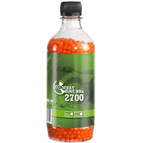 Bile airsoft COMBAT ZONE ORANGE 6MM 0,12G 2700BUC
