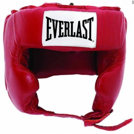Casca protectie box Everlast Leather Pro, rosu