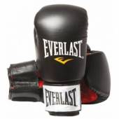 Manusi box Everlast Fighter, piele, negru